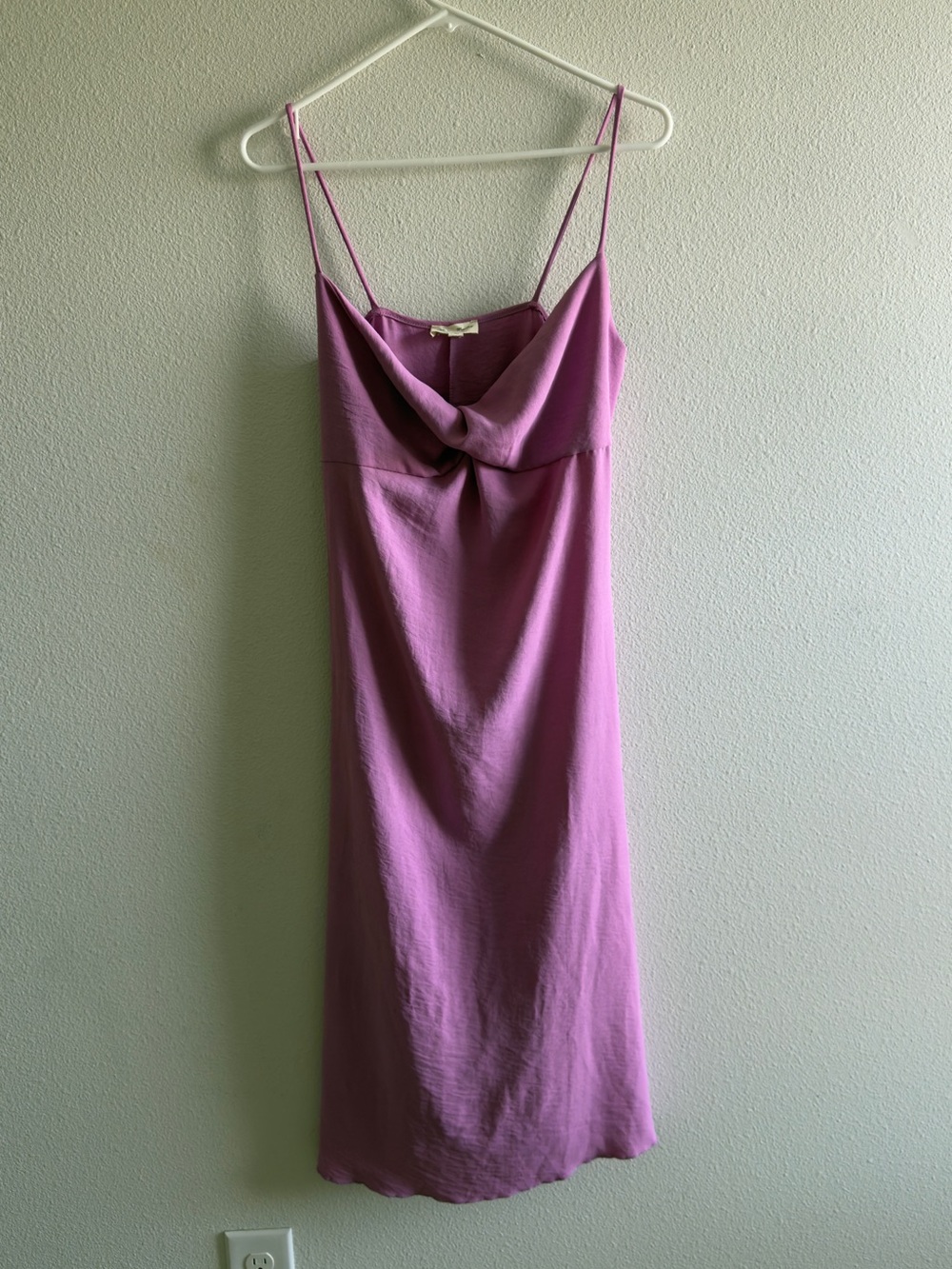 See You Monday Lavender-Pink Slip Midi Dress